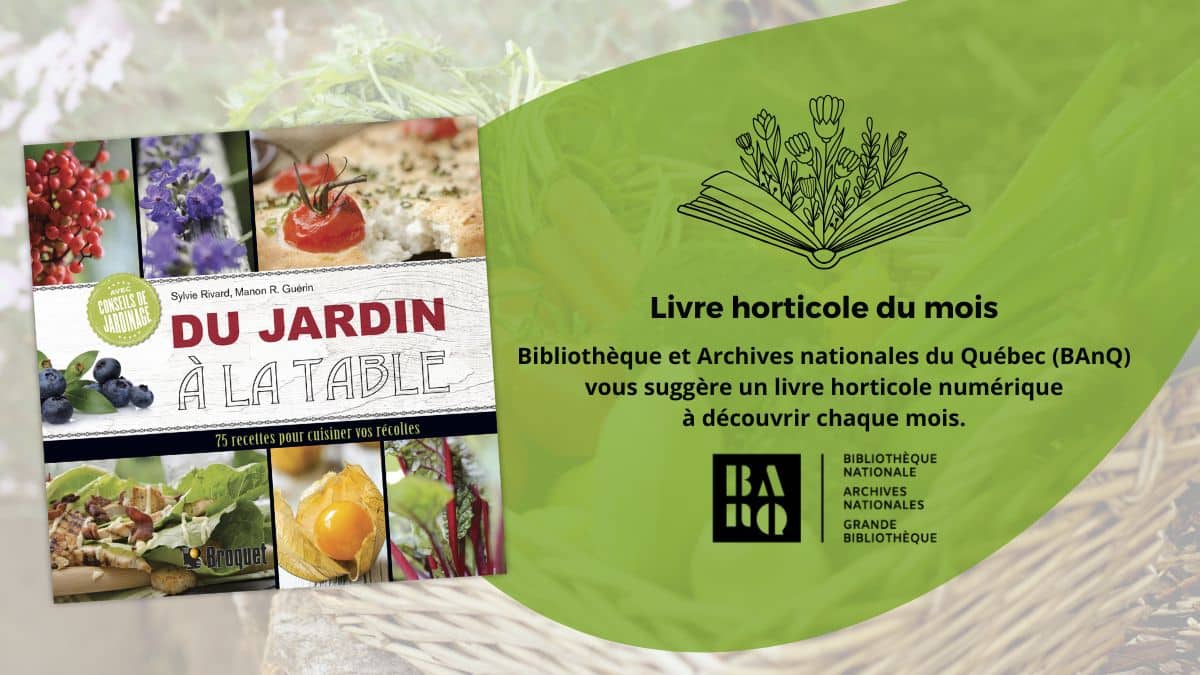 Livre horticole du mois: Du jardin à la table