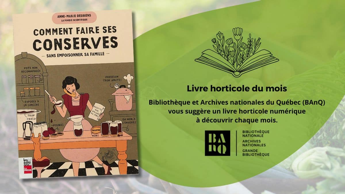 Livre horticole du mois: août 2025
