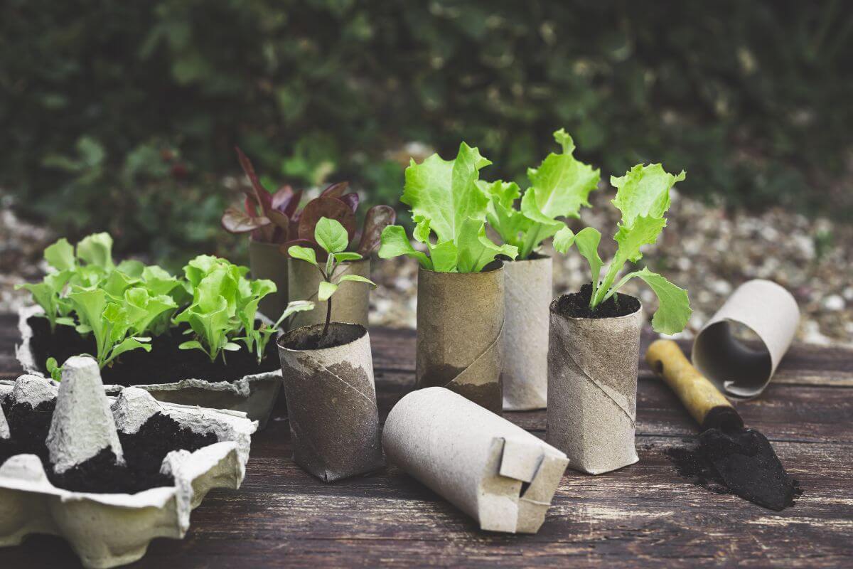Semis intérieur dans des rouleaux de papier toilette: une fausse bonne idée?